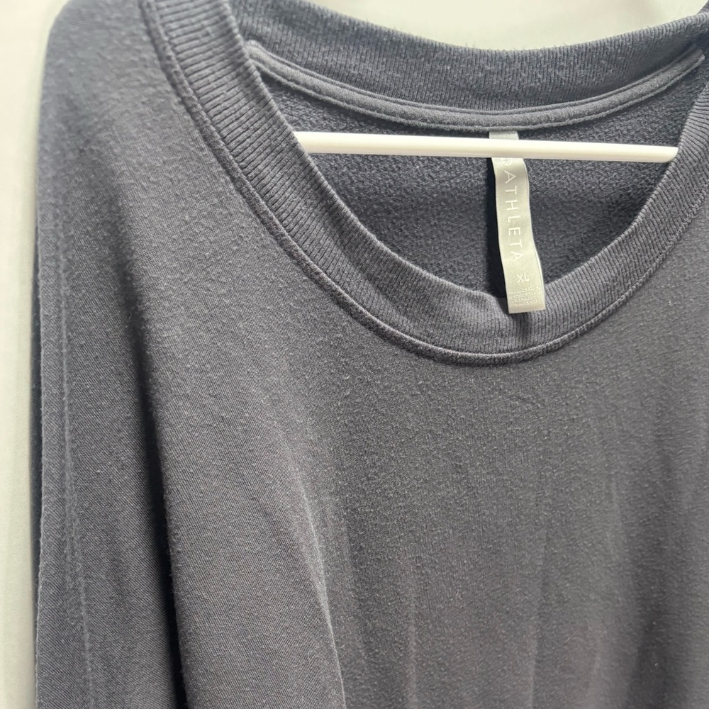 Athleta Coaster Luxe Pullover Dark Gray XL - Picture 2 of 5